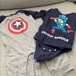 Captain America onesies